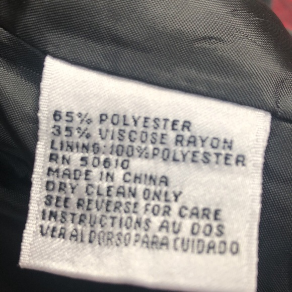 LeSuit petite Red plaid jacket poly/rayon blend size 6P - Picture 6 of 6